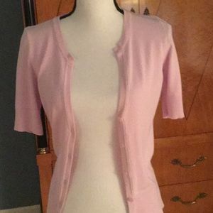 Ann Taylor Short sleeve Pink Sweater. Small